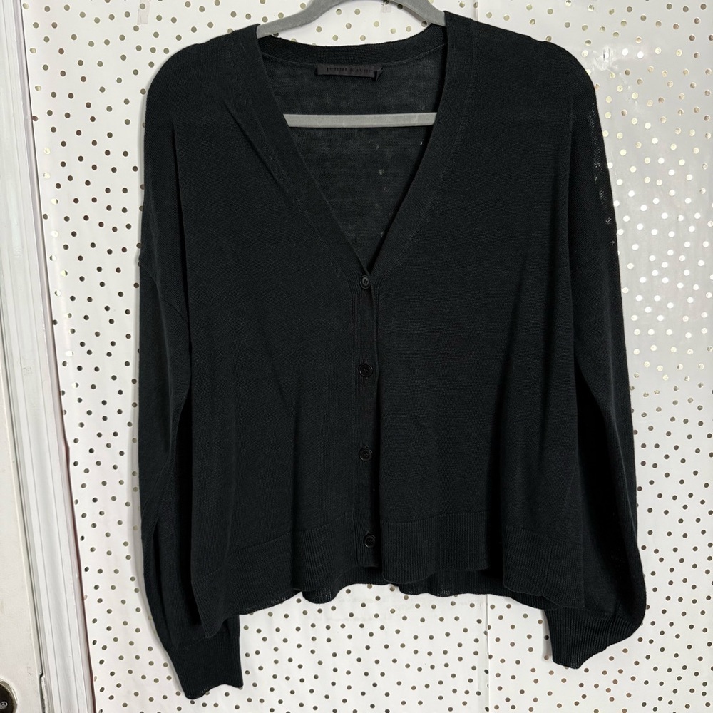 Jenni Kayne Black Button-Up Cardigan